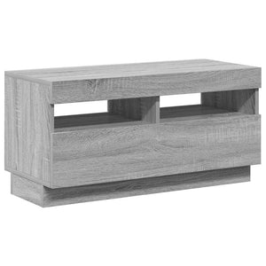 TV-Schrank mit LED Grau Sonoma 80 cm
