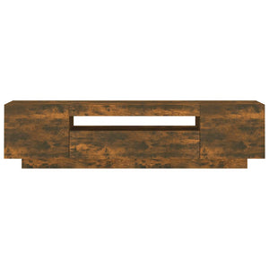 TV-Schrank mit LED Räuchereiche 160 cm
