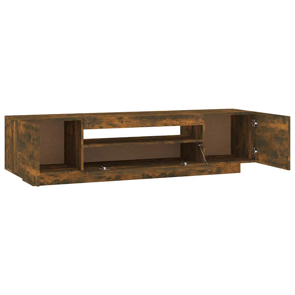 TV-Schrank mit LED Räuchereiche 160 cm
