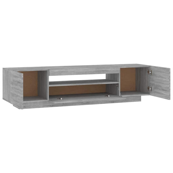 TV-Schrank mit LED Grau Sonoma 160 cm