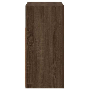 vidaXL Buffet avec éclairage LED aspect chêne marron 80x35x75 cm