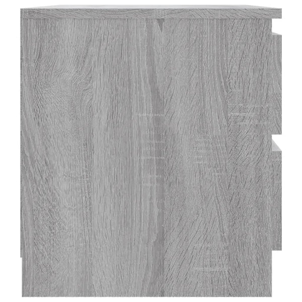 Grauer Nachttisch Sonoma, 50 cm