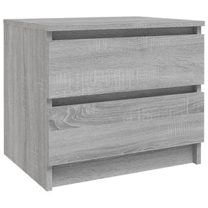 vidaXL Tables de chevet 2 pcs Gris Sonoma 50x39x43,5 cm Bois d'ingénierie
