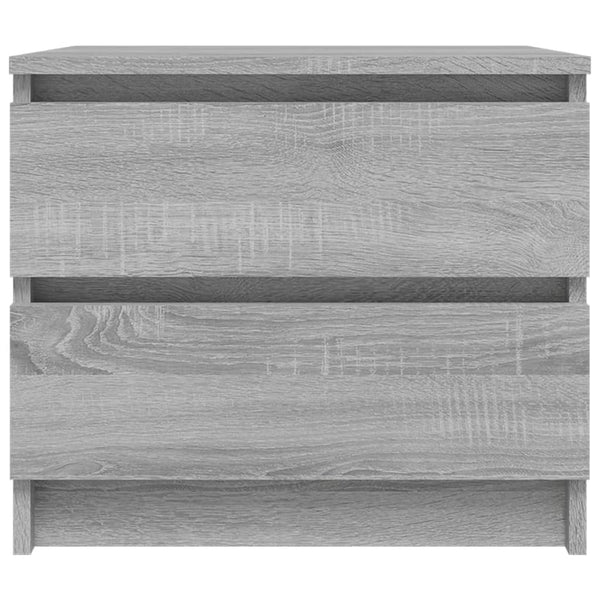 vidaXL Tables de chevet 2 pcs Gris Sonoma 50x39x43,5 cm Bois d'ingénierie