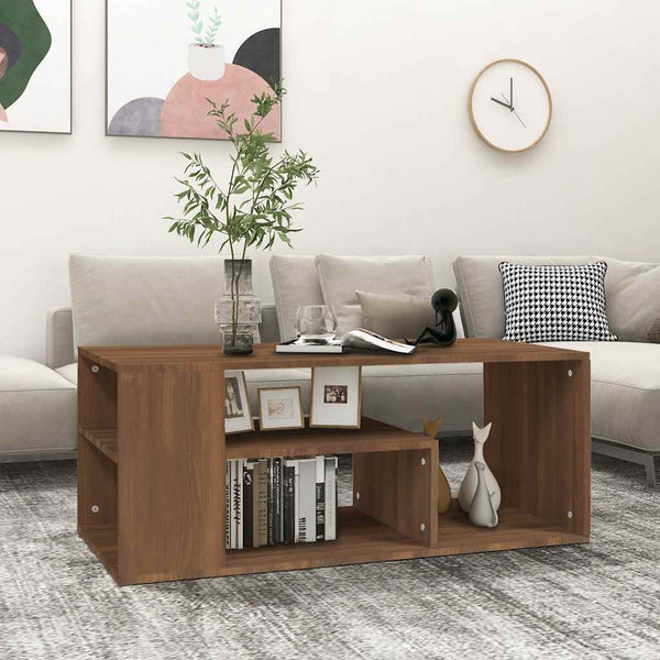 Couchtisch Braun Eichenoptik 100x50 cm