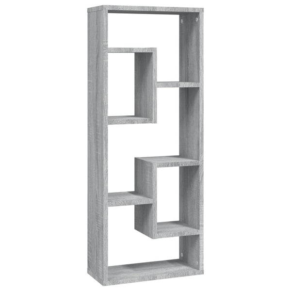 Wandregal Grau Sonoma 36x16x90 cm