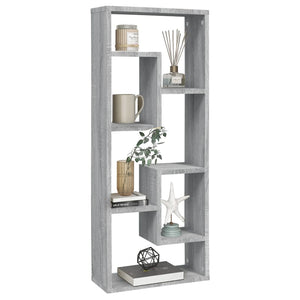 Wandregal Grau Sonoma 36x16x90 cm