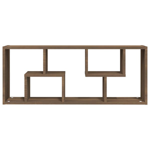 Wandregal Braun Eichen-Optik 36x16x90 cm