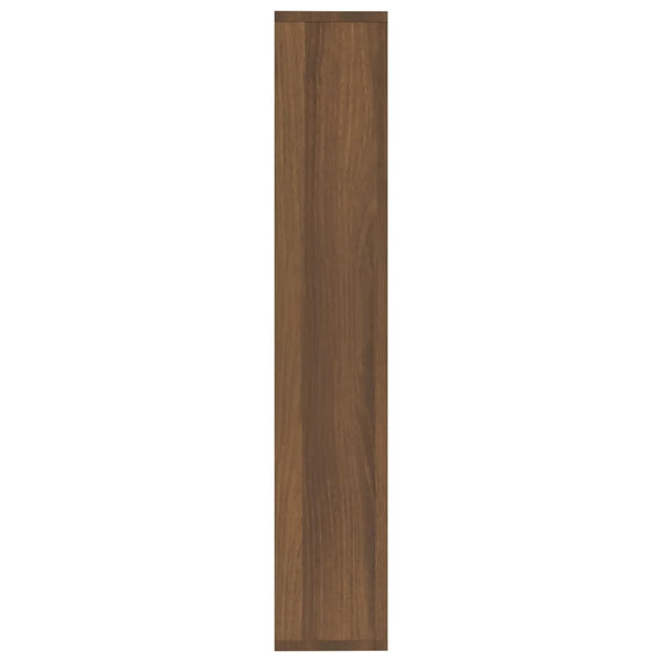 Wandregal Braun Eichen-Optik 36x16x90 cm