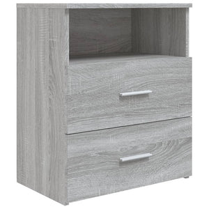 Grauer Nachttisch Sonoma, 50x32x60 cm