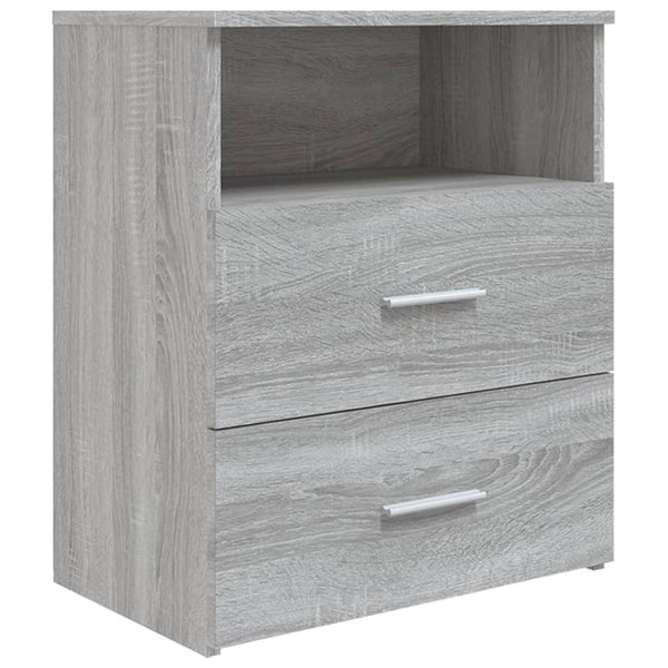 Grauer Nachttisch Sonoma, 50x32x60 cm