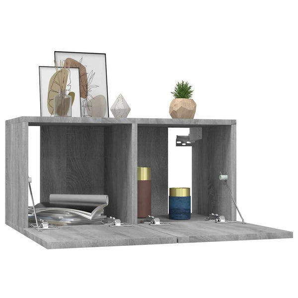 TV-Wandschrank Grau Sonoma 60 cm