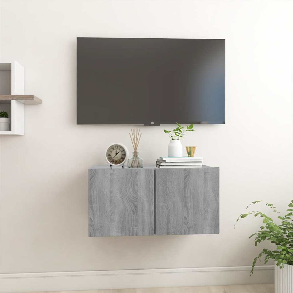 TV-Wandschrank Grau Sonoma 60 cm