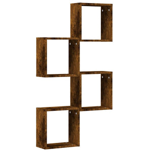 Würfelregale 4er Set Räuchereiche 30x30 cm
