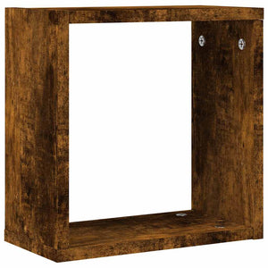 Würfelregale 4er Set Räuchereiche 30x30 cm