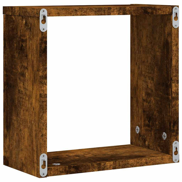 Würfelregale 6er Set Räuchereiche 30x30 cm