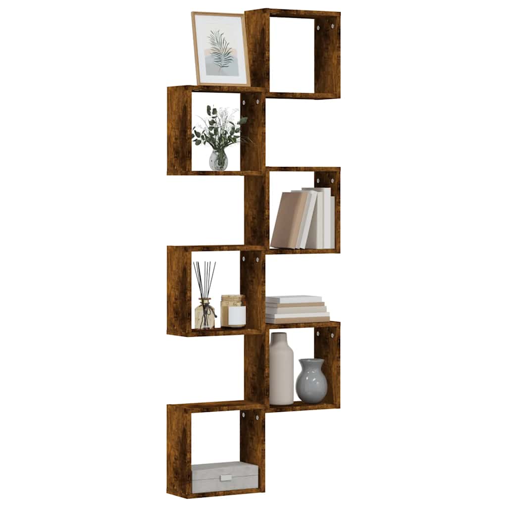 Würfelregale 6er Set Räuchereiche 30x30 cm