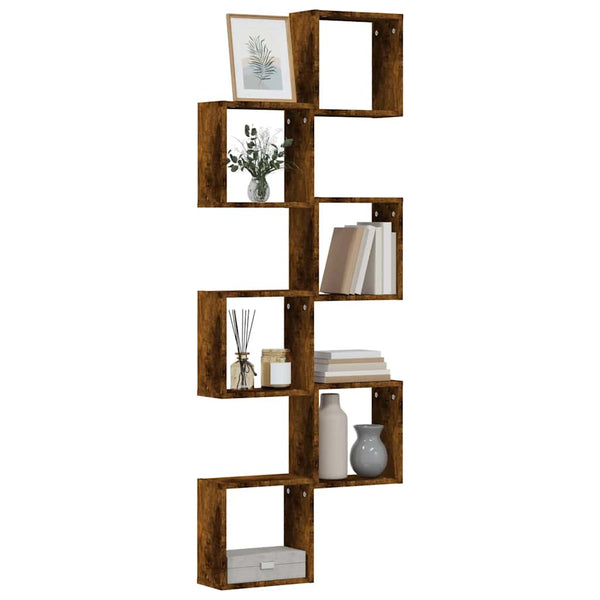 Würfelregale 6er Set Räuchereiche 30x30 cm
