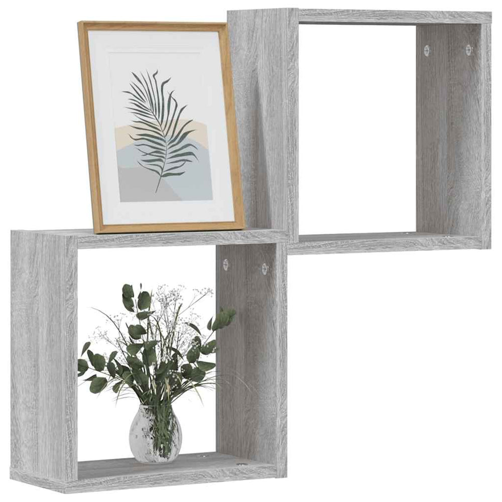 Würfelregale Grau Sonoma 30x30 cm, 2er-Set