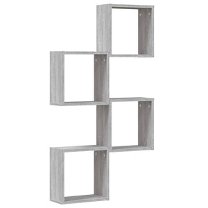 Würfelregale Grau Sonoma 30x15x30 cm, 4er Set