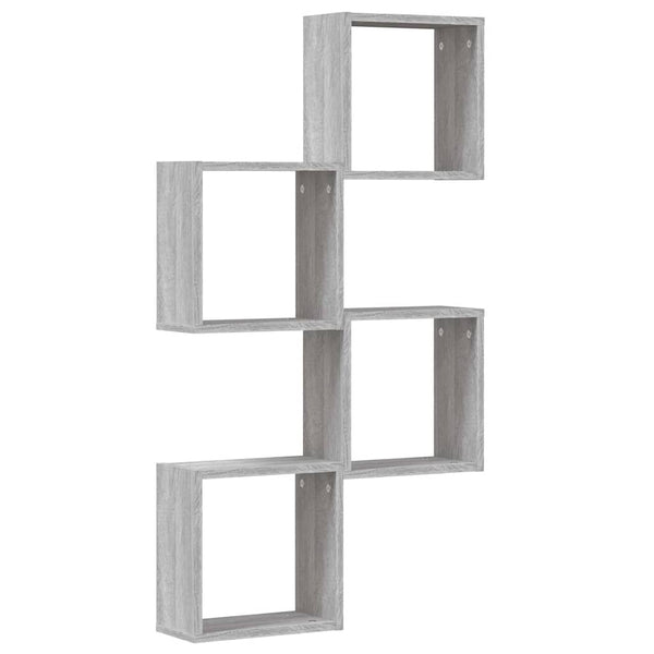 Würfelregale Grau Sonoma 30x15x30 cm, 4er Set