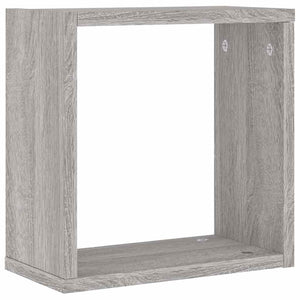 Würfelregale Grau Sonoma 30x15x30 cm, 4er Set