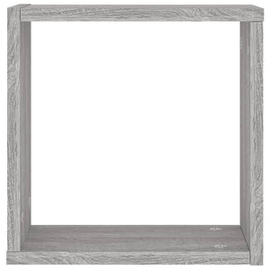 Würfelregale Grau Sonoma 30x15x30 cm, 4er Set