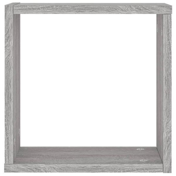 Würfelregale Grau Sonoma 30x15x30 cm, 4er Set