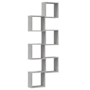Würfelregale 6er Set Grau Sonoma 30x15x30cm