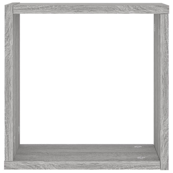 Würfelregale 6er Set Grau Sonoma 30x15x30cm