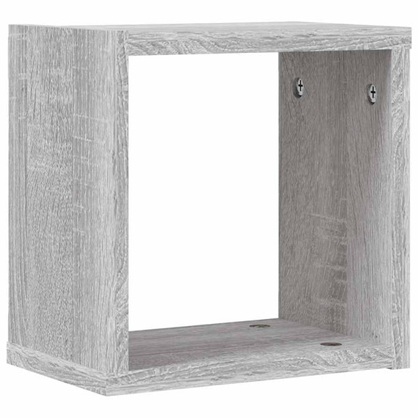 Wandregale 4er Set Grau Sonoma