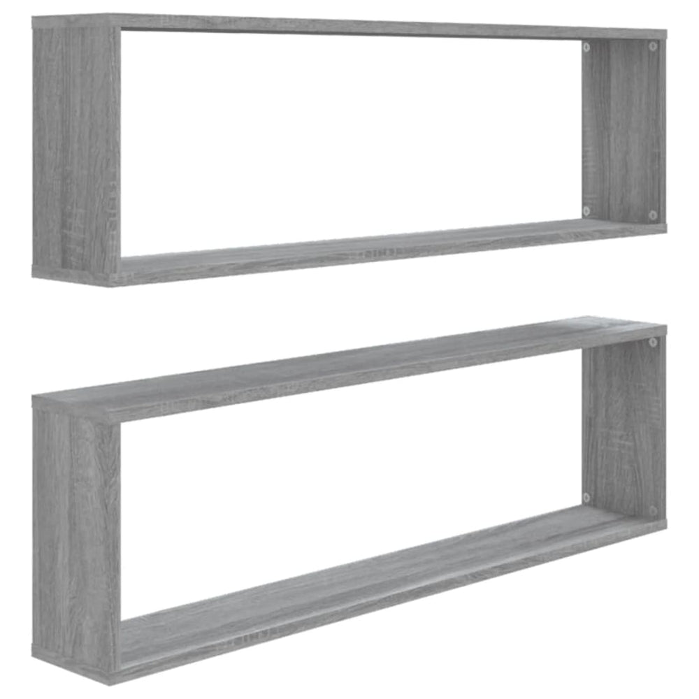 Graue Sonoma Wandregale, 2er Set
