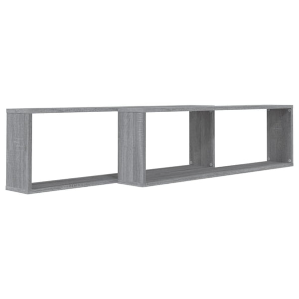 Graue Sonoma Wandregale, 2er Set