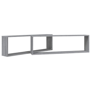 Graue Sonoma Wandregale, 2er Set