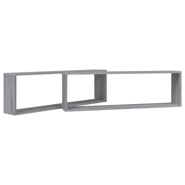 Graue Sonoma Wandregale, 2er Set