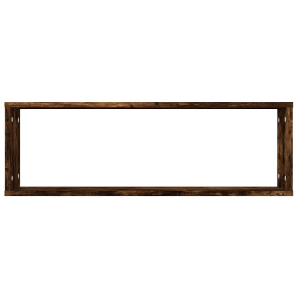 Wandregale 4er Set Räuchereiche 80cm