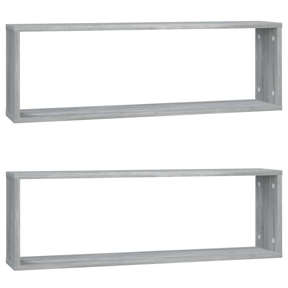 Graue Sonoma Wandregale, 2er Set