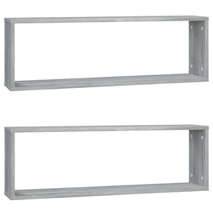 Graue Sonoma Wandregale, 2er Set