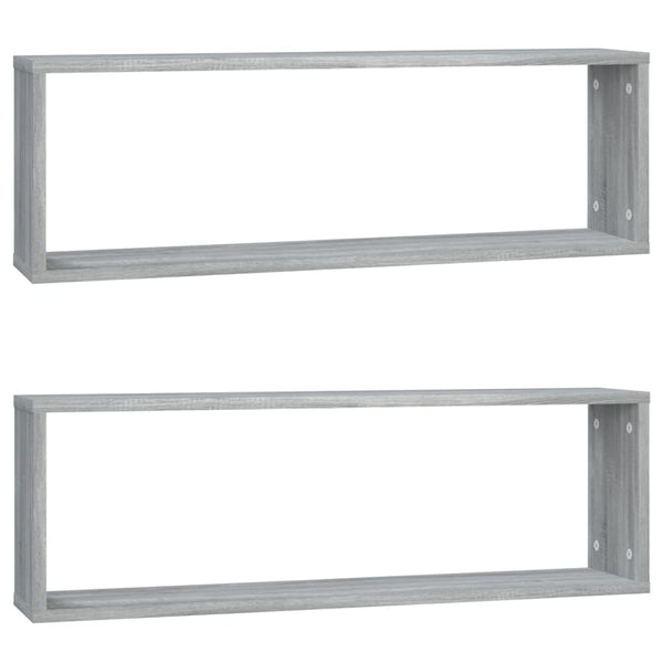 Graue Sonoma Wandregale, 2er Set