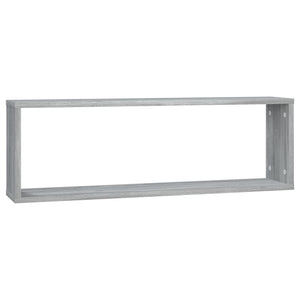 Wandregale Grau Sonoma 80x15x26,5 cm, 4er-Set