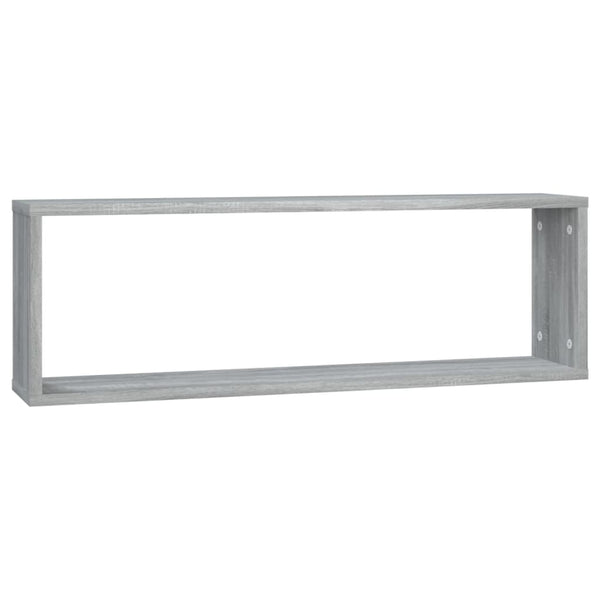 Wandregale Grau Sonoma 80x15x26,5 cm, 4er-Set