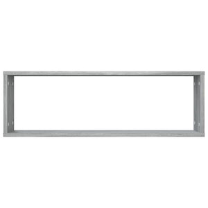 Wandregale Grau Sonoma 80x15x26,5 cm, 4er-Set