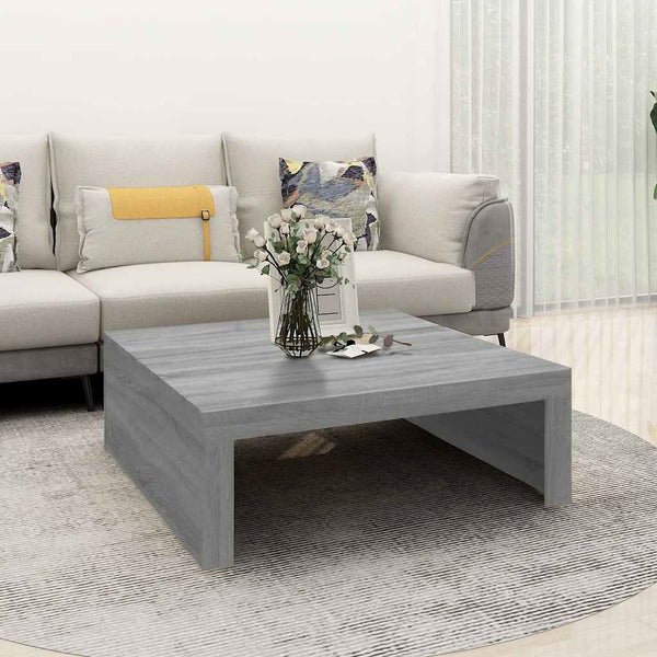 Couchtisch Grau Sonoma 100x100 cm