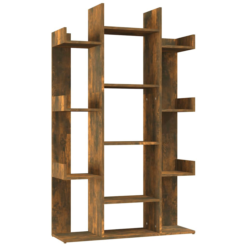vidaXL Bibliothèque chêne fumé 86x25,5x140 cm bois d'ingénierie