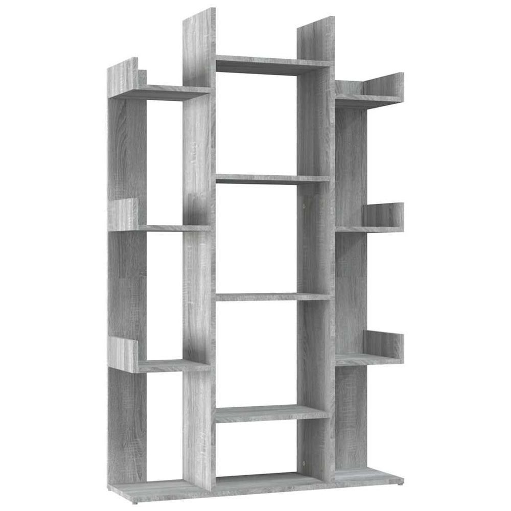 vidaXL Bibliothèque gris Sonoma 86x25,5x140 cm, bois d'ingénierie