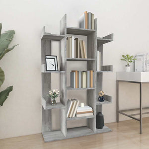 Bücherregal Grau Sonoma 86x140 cm