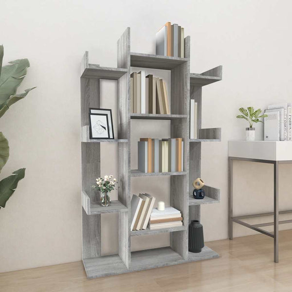 Bücherregal Grau Sonoma 86x140 cm