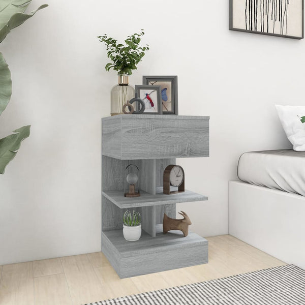 Nachttisch Grau Sonoma 40x35x65 cm
