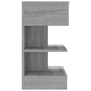 Nachttische 2er Set Grau Sonoma 40x35x65 cm