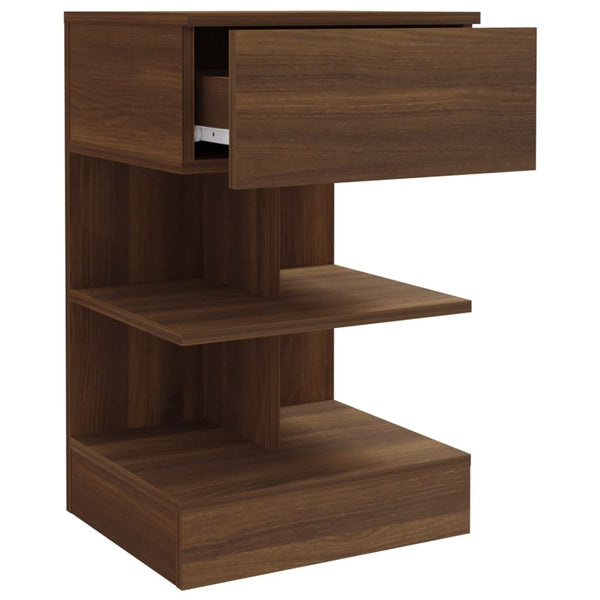 Nachttisch Braun Eichenoptik 40x35x65 cm
